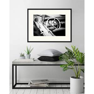 Poster con cornice Old cabriolet car Faggio massello / Plexiglas - 83 x 63 cm