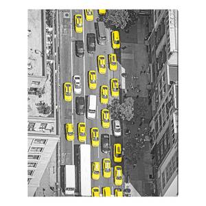 Afbeelding New York taxis from above Alu-Dibond/plexiglas - 40 x 50 cm