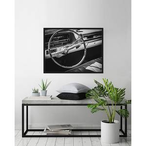 Poster con cornice Steering wheel Faggio massello / Plexiglas - 83 x 63 cm