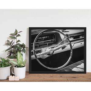Tableau déco Steering wheel Hêtre massif / Plexiglas - 53 x 43 cm