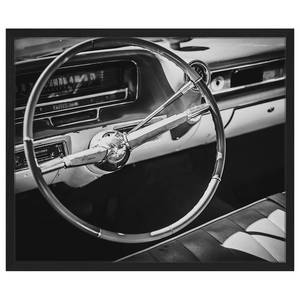 Tableau déco Steering wheel Hêtre massif / Plexiglas - 63 x 53 cm