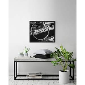 Tableau déco Steering wheel Hêtre massif / Plexiglas - 63 x 53 cm