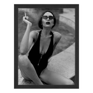 Afbeelding Smoking I massief beukenhout/plexiglas - 33 x 43 cm