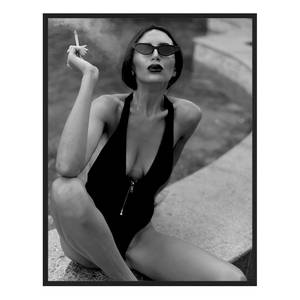 Bild Smoking I Buche massiv / Plexiglas - 73 x 93 cm