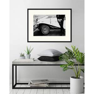 Poster con cornice Elegant Car Faggio massello / Plexiglas - 83 x 63 cm