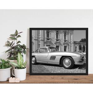 Afbeelding Mercedes 300 sl Gullwing massief beukenhout/plexiglas - 53 x 43 cm