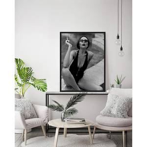 Poster con cornice Smoking I Faggio massello / Plexiglas - 63 x 83 cm