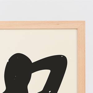 Afbeelding Abstract Black Bodies massief beukenhout/plexiglas - 33 x 43 cm