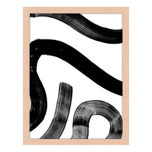 Quadro Abstract Watercolor Stroke Faggio massello / Plexiglas - 33 x 43 cm