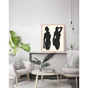 Tableau déco Abstract Black Bodies Hêtre massif / Plexiglas - 43 x 53 cm