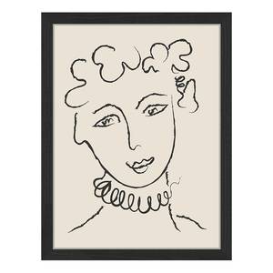 Tableau déco Fancy Woman Portrait Hêtre massif / Plexiglas - 33 x 43 cm