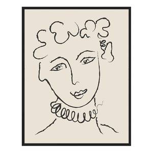 Afbeelding Fancy Woman Portrait massief beukenhout/plexiglas - 73 x 93 cm