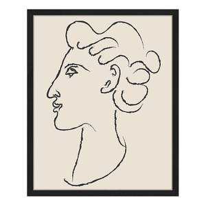 Afbeelding Portrait Inspired By Matisse massief beukenhout/plexiglas - 43 x 53 cm