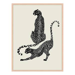 Afbeelding ChIc Leopard massief beukenhout/plexiglas - 63 x 83 cm
