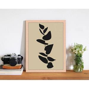 Afbeelding Scandinavian Plant massief beukenhout/plexiglas - 33 x 43 cm