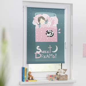 Store enrouleur sans perçage Sweet Dream Polyester - Gris / Rose - 90 x 150 cm