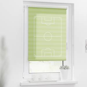 Klemfix rolgordijn Voetbal polyester - groen - 100 x 150 cm