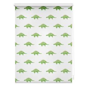 Store enrouleur sans perçage Dinosaures Polyester - Vert - 90 x 150 cm
