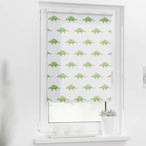 Store enrouleur sans perçage Dinosaures Polyester - Vert - 100 x 150 cm