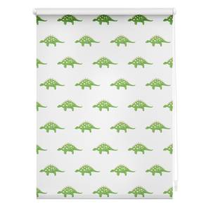 Store enrouleur sans perçage Dinosaures Polyester - Vert - 100 x 150 cm