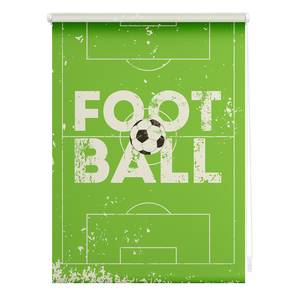 Store enrouleur sans perçage Football Polyester - Vert - 100 x 150 cm