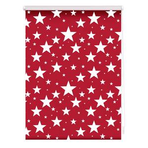 Klemfix-rolgordijn Ster polyester - Rood - 60 x 150 cm