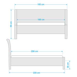 Bed v. Loom-weefsel Den Haag 180 x 200cm