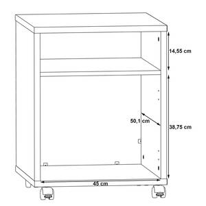 Caisson de bureau Kurri Blanc / Gris