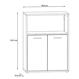 Armoire de bureau Kendrick Blanc / Gris