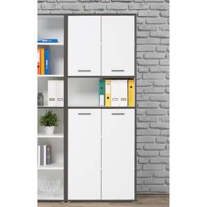 Armoire de bureau Kendrick III Blanc / Gris