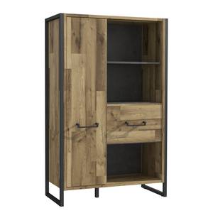 Open kast Voru Stirling eikenhouten look/antracietkleurig