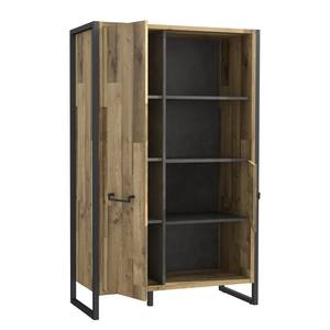 Open kast Voru Stirling eikenhouten look/antracietkleurig