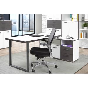 Bureau d’angle Kendrick II Blanc / Gris