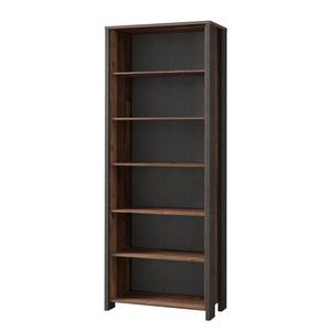 Open kast Clifford oud eikenhouten look/donkergrijs - 87 x 221 cm