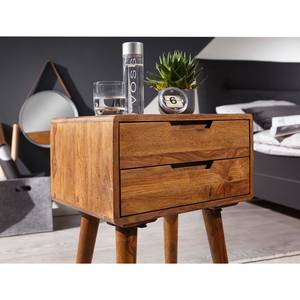 Table de chevet Elmo Marron - Bois massif - 47 x 66 x 36 cm