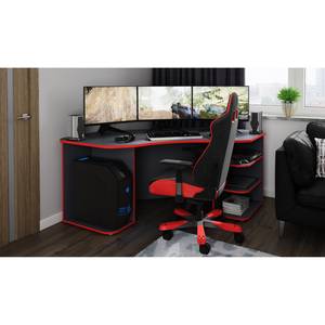 Hoekbureau Crosswoods Antracietkleurig/rood