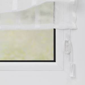 Raffrollo mit Haken Polyester - Weiß - 120 x 140 cm