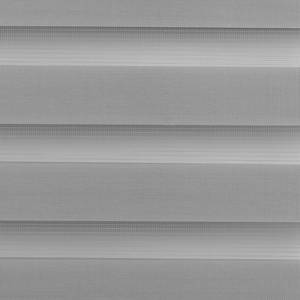 Duo-rolgordijn Klemfix III polyester - Heldergrijs - 80 x 200 cm