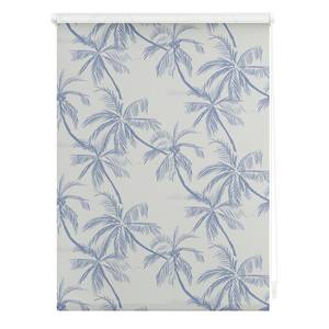 Klemfix rolgordijn Blueprint Palms II polyester - blauw - 45 x 150 cm