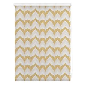 Store enrouleur Boho Zig Zack Polyester - Jaune - 45 x 150 cm