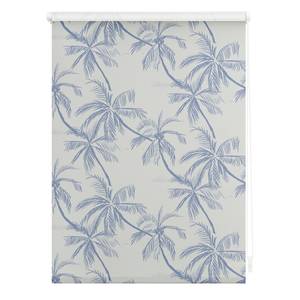 Klemmfix Rollo Blueprint Palms II Polyester - Blau - 60 x 150 cm