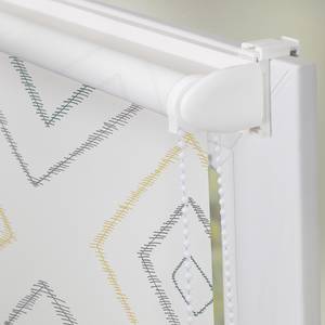 Klemmfix Rollo Stripy Boho Rectangle Polyester - Beige - 60 x 150 cm