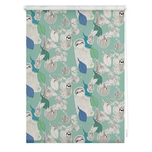 Klemmfix Rollo Sloths Polyester - Grün - 70 x 150 cm