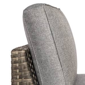 Fauteuil lounge Bahrani Acier / Polyester - Gris