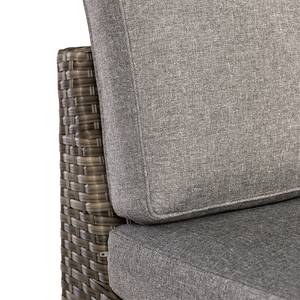 Fauteuil lounge Bahrani Acier / Polyester - Gris