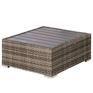 Loungetisch-/hocker Bahrani Polypropylen / Polyester - Braun / Grau