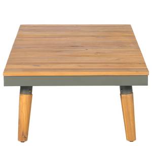 Tavolo in legno massello Capilla Acacia massello / Acciaio - Marrone / Grigio