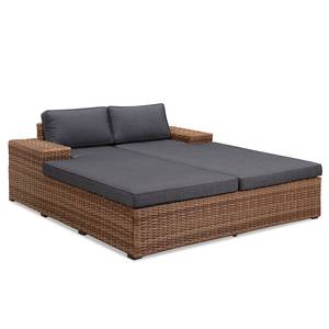 Daybed Chavara polypropeen/polyester - bruin/antracietkleurig