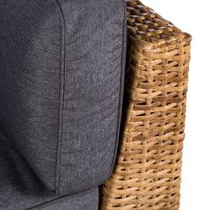 Loungebank Chavara I polypropeen/polyester - bruin/antracietkleurig