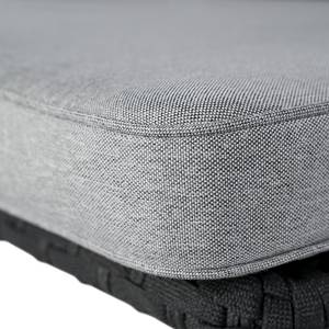 Tuinbank Desha polyester/roestvrij staal - zwart/grijs